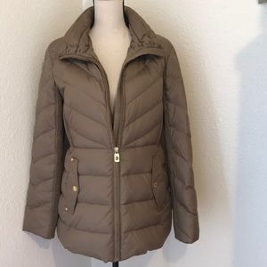 Michael Kors beige down winter coat